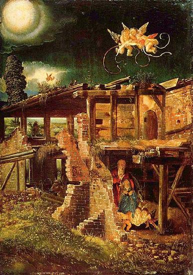 Albrecht Altdorfer Heilige Nacht Sweden oil painting art